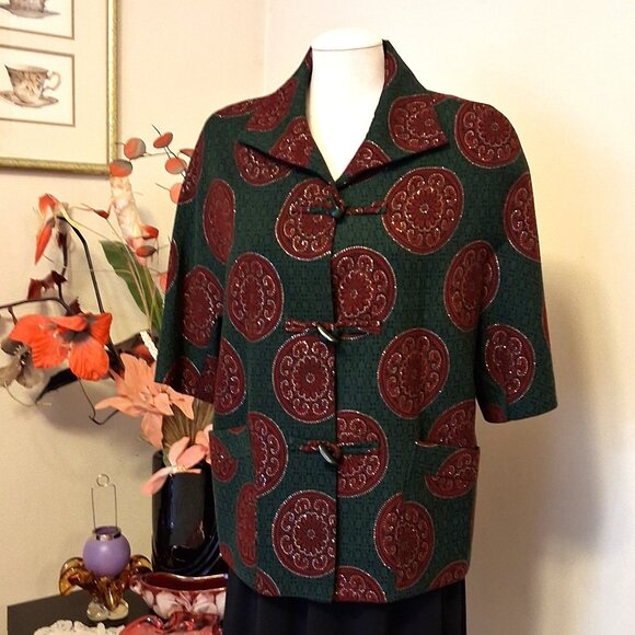 NWT Women's Multi Color Lined Blazer Jacket 3/4 Sleeve Fall Winter Jackets 10 - Picture 3 of 9